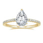 Trumium 2 CT 925 Sterling Silver Engagement Rings Gemstone Cubic Zirconia Wedding Promise Rings for Women Fine Jewelry Gifts
