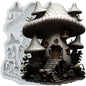 Mushroom Castle Silicone Molds Mushroom Fondant Cake Decorating Tools Cupcake Topper Chocolate Candy Resin Mold