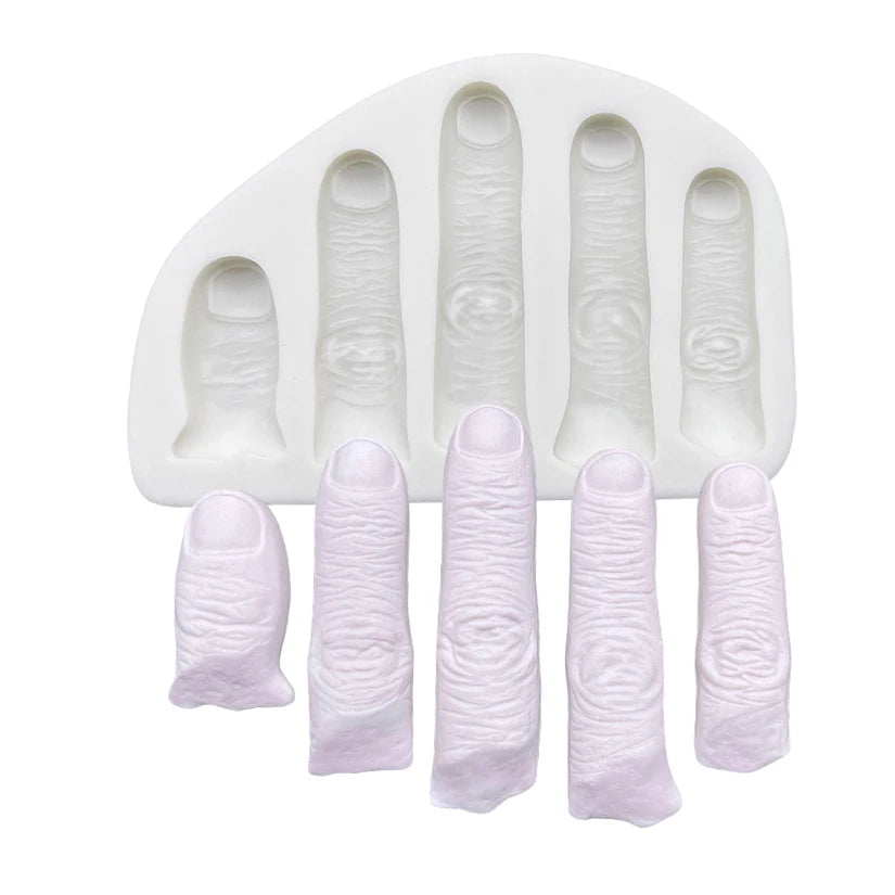 Halloween Finger Silicone Mold Sugarcraft Cupcake Baking Mold Fondant Cake Decorating Tools