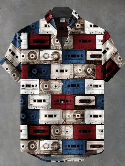 Men’s Retro Hawaiian Shirt – Breathable Short Sleeve Harajuku
