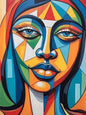 Abstract Pearl Girl Diamond Art – DIY Diamond Painting Mosaic, Handmade Embroidery Wall Décor