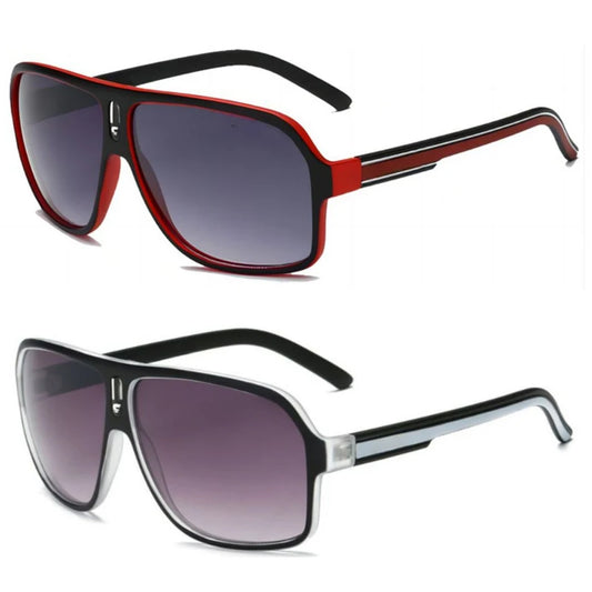 Men's Vintage-Inspired Glasses with Large Curved Frames