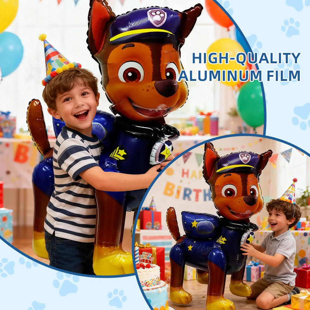 3D Paw Patrol Balloons Giant Standing Inflatable Cartoon Dog Balloon for Children's Birthday Party Decoration Supplies