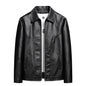 Men’s Trendy PU Leather Jacket – Black or Light Green, Asian Size M–7XL