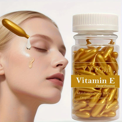 Vitamin E Serum Capsules – Single‑Use Hydrating & Moisturizing Facial Essence (90 Capsules)