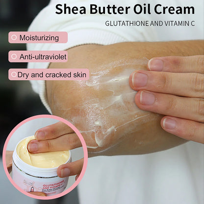 AILKE Glutathione & Vitamin C Kit, With Brightening Lotion, Moisturizing Cream, Lightening Soap, Spa Oil, Glowing Body Cream