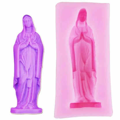 Virgin Mary Fondant Cake Molds Soap Chocolate Mould For Kitchen Baking
