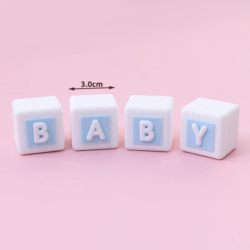 Cute Bear Ornament Cake Topper Pink Blue Cartoon Bear Soft Rubber Doll Boy Girl First Birthday Party Cake Decoration Baby Shower