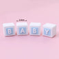 Cute Bear Ornament Cake Topper Pink Blue Cartoon Bear Soft Rubber Doll Boy Girl First Birthday Party Cake Decoration Baby Shower