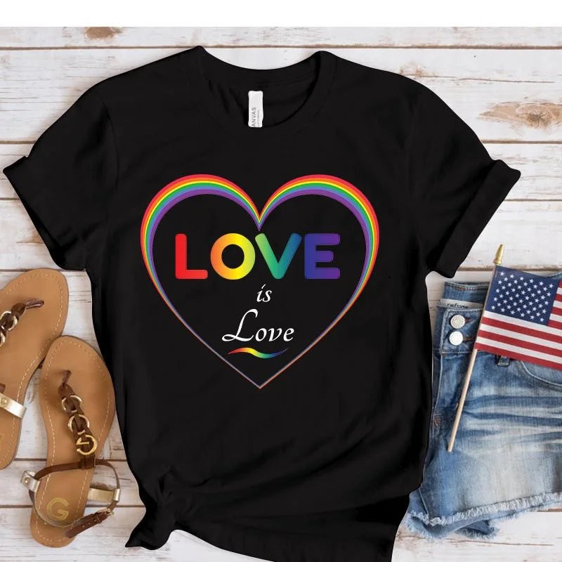 Pride  Love Is Love Printed Women T-shirts