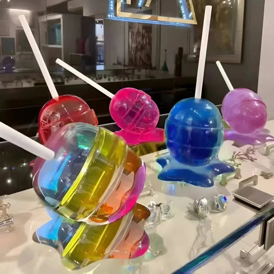 Melting Lollipop Sculpture Creative Art Craft Lollipop Miniature Decoration Modern Home Accessory Home Desktop Decor Kid Gift