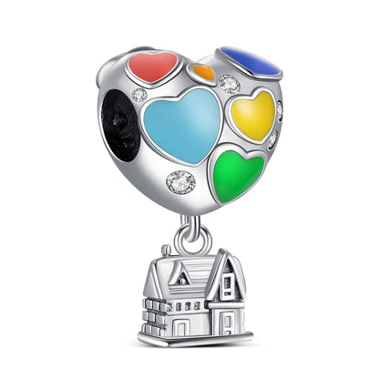 2025 Hot 925 Sterling Silver Rainbow Pride Month Charm Pendant heart bead unlimited Fit Original Bracelet For Women Jewelry Gift