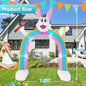 Easter Inflatable Outdoor Toys Easter Bunny Family Eggs Carrot with Build-in LEDs Blow Up Decorations for Party Yard Garden Lawn