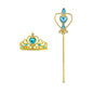 Girls Princess Crown Magic Wand Accessories Party Cosplay Elsa Anna Rhinestone Headband Hair Bands For Kids Hairbands Gifts Toys