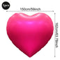 Heart-shaped Balloons 63inch Giant Foil Balloon Bright Pink Red Romantic Wedding Night Valentine's Day Anniversary Party Decor
