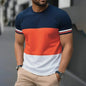 Summer new men's printed T-shirt round neck street Harajuku sports casual men's short sleeved plus size comfortable top