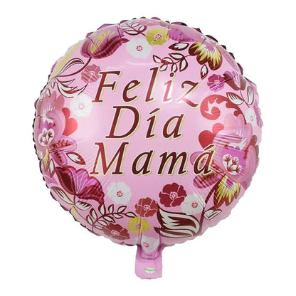 10pcs 18inch spanish mother foil balloon i loveyou have mom balloon heart gift mother's day adult birthday decoration