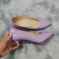 Women Pumps Classic Sexy Pointed Toes 5cm Low Med Kitten High Heels Shoes Spring Brand Design Dress Wedding Shoes Big Size 35-42
