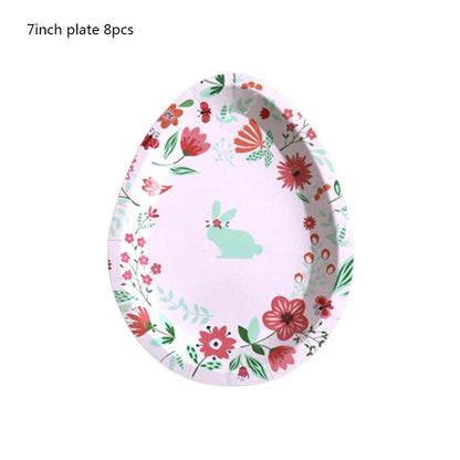 Easter Bunny Egg Party Supplies – Disposable Tableware & Kids Favors