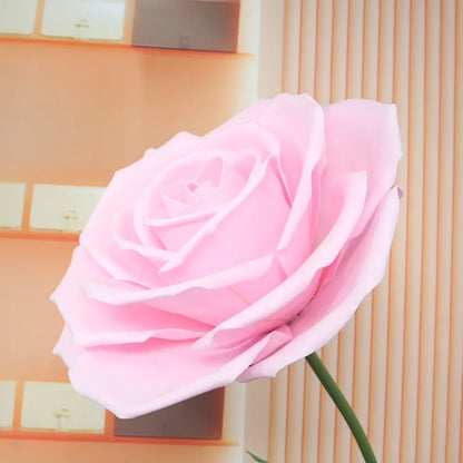 40-60CM Artificial Rose Head Wedding Decoration Large Event Decoration Shopping Mall Window Photography Props 3D PE Flowers