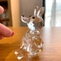 30 Styles Clear Crystal Cute Animal Figurines Glass Sculpture Paperweight Home Decors Table Ornament Xmas Kids Lady Favor Gift