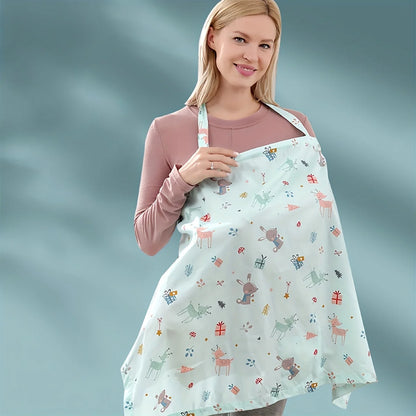 Maternity Nursing Cover Scarf, Baby Stroller,Car Seat Cover,Lightweight & Breathable Nursing Apron for Breastfeeding
