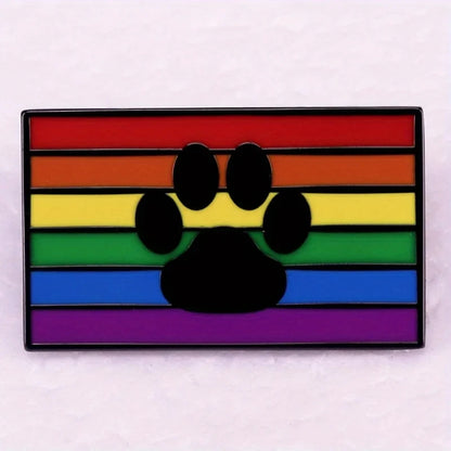 Rainbow LGBT Encourage Letters Metal Enamel Badge Gay Lesbian Asexual Transgender Adaptive Lapel Pin Jewelry Gifts Accessories