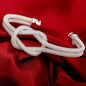 Trendy 925 Sterling Silver Bangles Bracelet Charms
