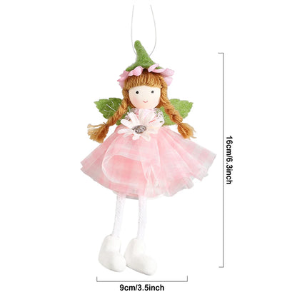 1pc Easter Flower Fairy Decoration Cute Rabbit Hanging Pendant Spring Easter Party Decor Birthday Baby Shower Supplies Kids Gift