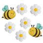 Large Bee & White Daisy Foil Balloon for Kids’ Party Décor
