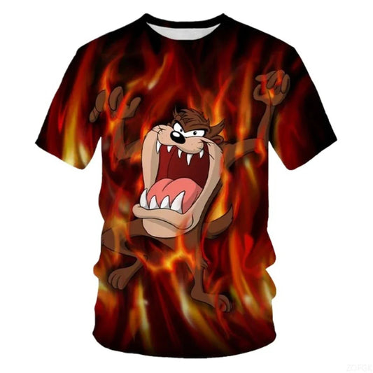 Men's 3D Printed T-Shirt | Summer Short Sleeve with Fashionable Cartoon Graphics Personalized