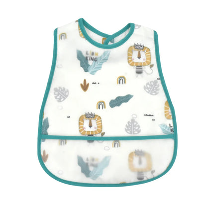Adjustable Baby Bibs Waterproof Pocket Lunch Feeding Bibs