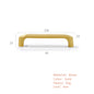 Solid Brass Handles Modern  Kitchen Cabinet Knob Cupboard Door Pulls Drawer Knobs Gold Furniture Handle Hardware
