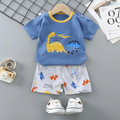 Fashion New Children Sets 6m-6y Toddler Costume Summer Blouse + Shorts Set For Kids Clothing Baby Girls T-shirt Outfit