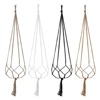 Hanging Plant Pot Hanging Basket Vases with Hook Creative Macrame Suspension Plant Planters for Hanging  Flower Pot Net