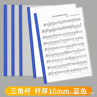 10pcs /A4 File Folder With Draw Rod