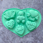 1pc Valentine's Day Theme Chocolate Silicone DIY Soft Candy Mold Bear Shape Baking Resin Soap Wax Melting Ice Jelly Mold