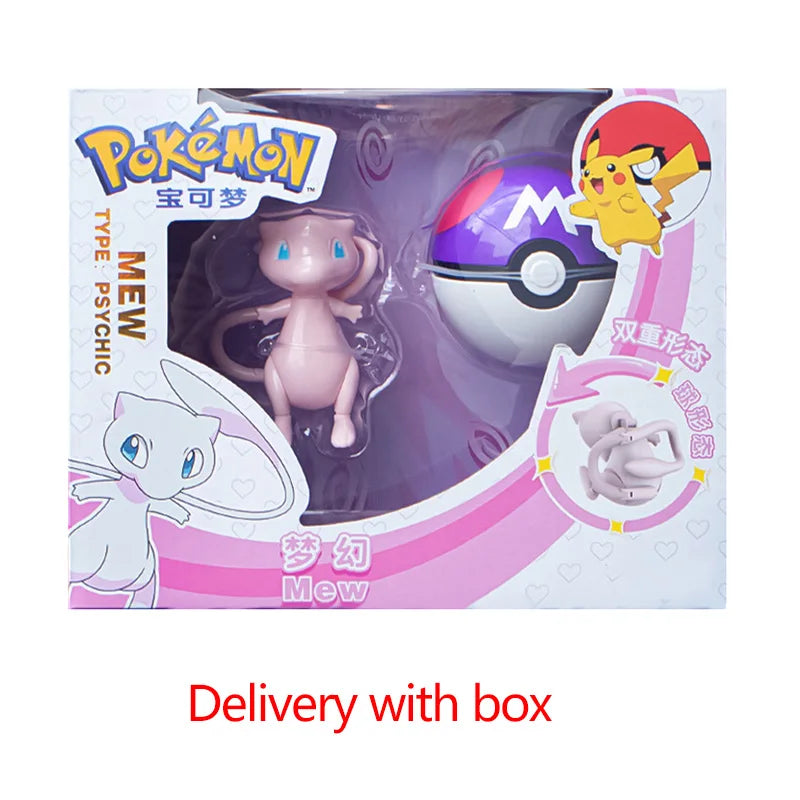 Pokemon Figures Toys Pocket Monsters Ball Model Pikachu Gengar Pokeball Dragonite Snorlax Pokeball poke Action Figures  Toy gift
