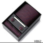 Men's  Tie Pocket Squares Necktie Box Set