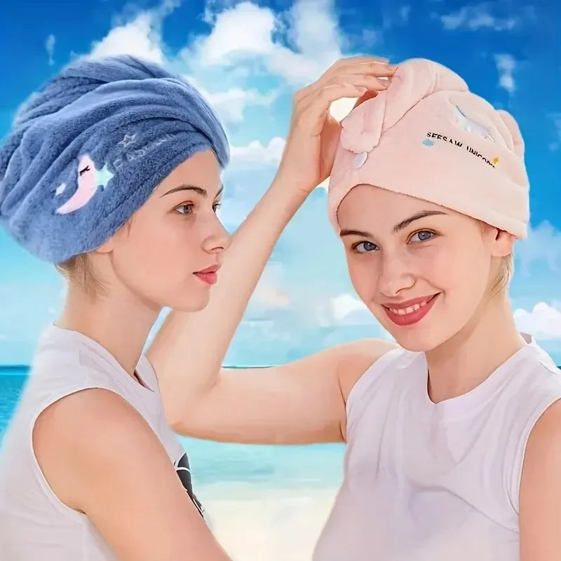 Quick‑Dry Hair Towel Wrap – Super Absorbent Soft Microfiber Head Towel for Women & Girls