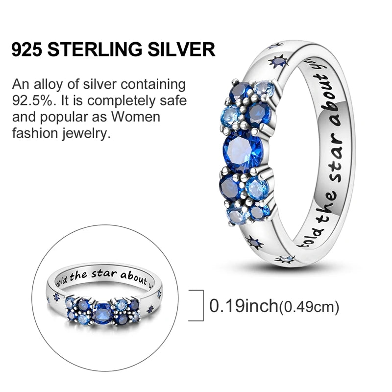 Rings Original 925 Sterling Silver Rings Simple Zircon Heart Ring For Wedding Valentine's Day Women Ring Jewelry Gift