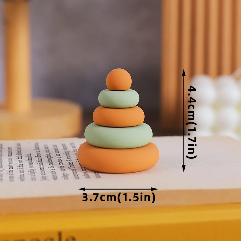 Blue Train Cake Topper Bear Cake Top Carriage Water Balloons Rainbow Tower Cake Decorations Boy Girl Baby Shower Party Supplies