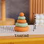 Blue Train Cake Topper Bear Cake Top Carriage Water Balloons Rainbow Tower Cake Decorations Boy Girl Baby Shower Party Supplies