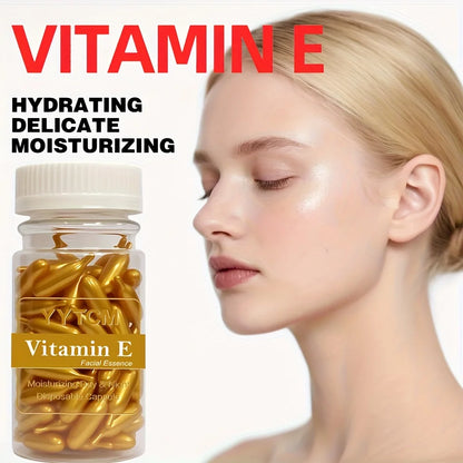 Vitamin E Serum Capsules – Single‑Use Hydrating & Moisturizing Facial Essence (90 Capsules)