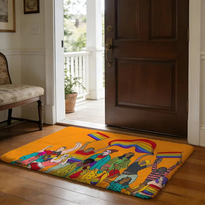 Pride Soft Flannel Absorbent Non‑Slip Floor Mat for Home, Bedroom & Bathroom