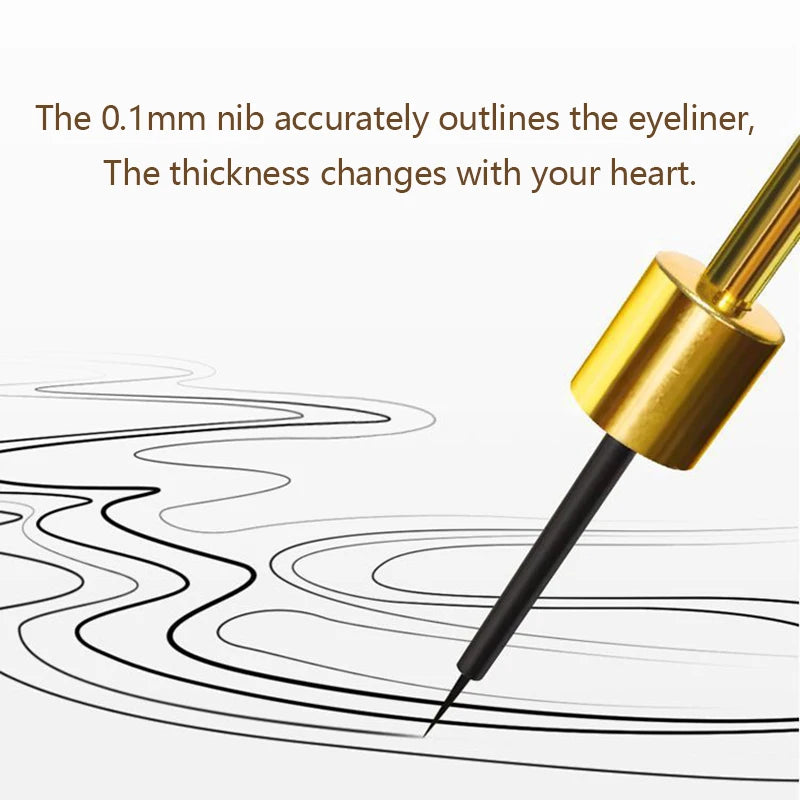 9ml Liquid Eyeliner Black White 0.01mm Super Slim Waterproof Quick Dry Long Lasting Color No Smudging Eyeliner Pencil Eye Makeup