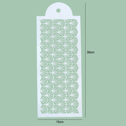 FAIS DU Fondant Cake Mesh Stamps Stencils For DIY Craft Making Wedding Cake Design Plastic Spray Template Cookie Painting Mold