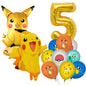 Pokémon birthday party decoration Balloon Disposable Tableware Tablecloth Straws Cup Plates Baby Shower Supplies