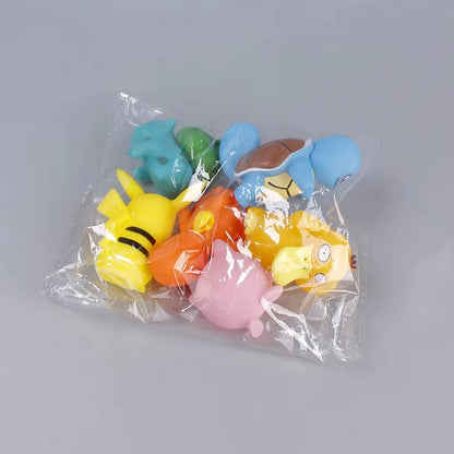 Hot Pokemon Anime Figures Pikachu Toys Model Charmander Psyduck Squirtle Jigglypuff Bulbasaur Kawaii Collect Dolls Kids Gift