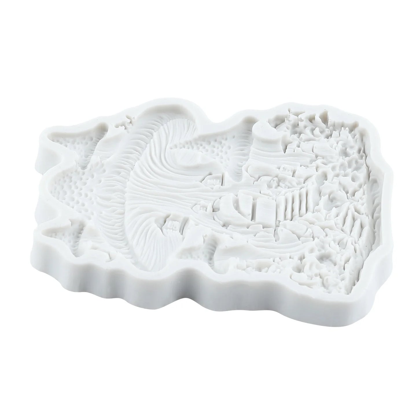 Mushroom Castle Silicone Molds Mushroom Fondant Cake Decorating Tools Cupcake Topper Chocolate Candy Resin Mold